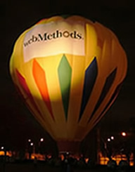 Balloon with Beazer Homes banner